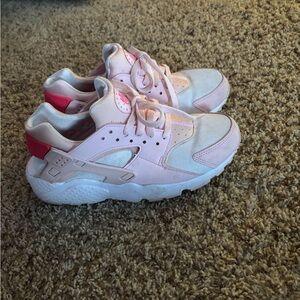 Nike Soft Pink and White Athletic Shoes